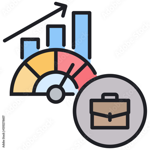 Metric Lineal Color Icon