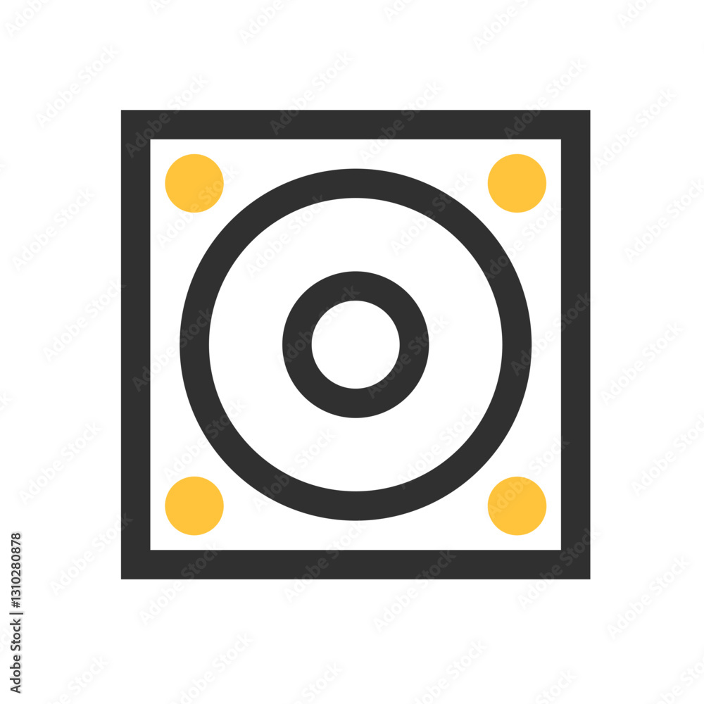 Linear Library black and yellow outline icon pack Linear Library black and yellow outline icon pack