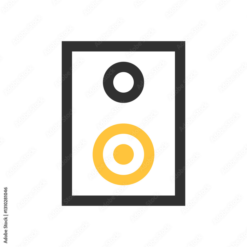 Linear Library black and yellow outline icon pack Linear Library black and yellow outline icon pack