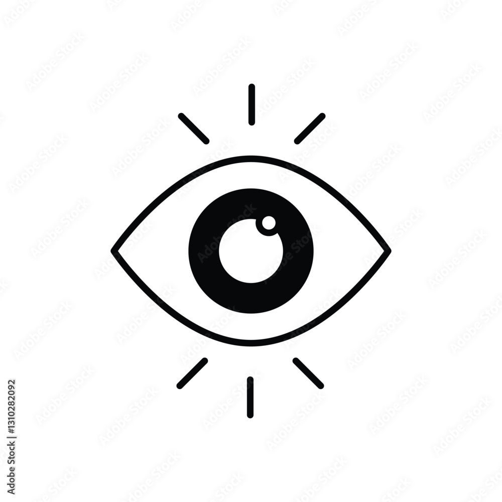Obraz premium Eye vector icon