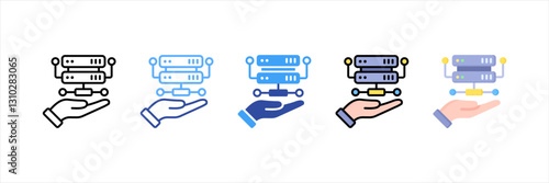 Server Management Multi Style Icon Set