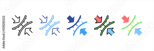 Elasticity Multi Style Icon Set