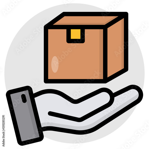 Premium download icon of parcel care