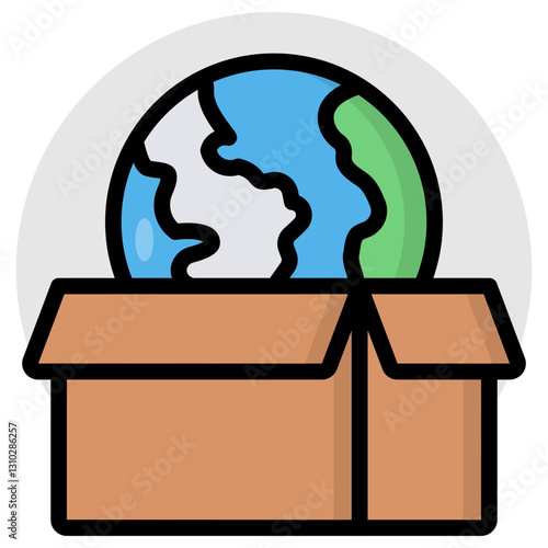 A perfect design icon of global delivery