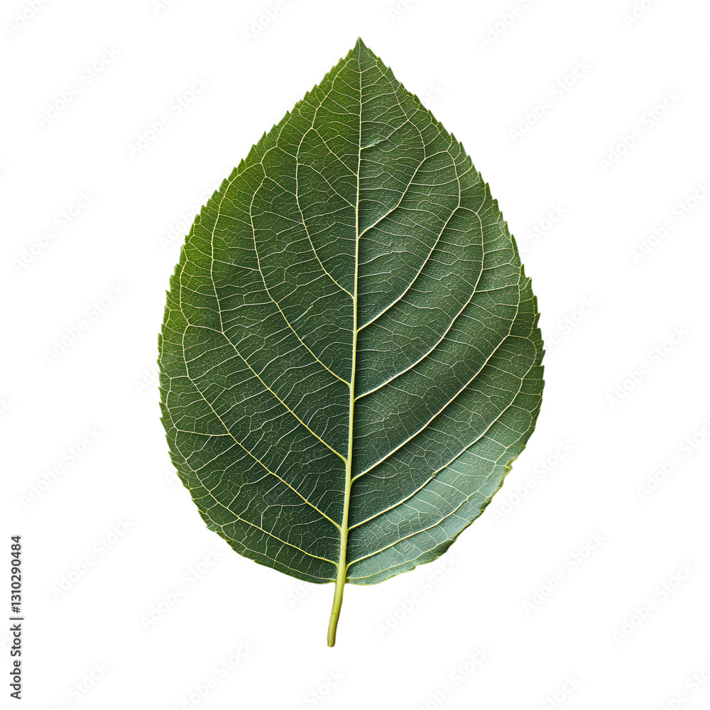 Obraz premium A high-resolution close-up of a deep green leaf with clearly visible veins and rich texture