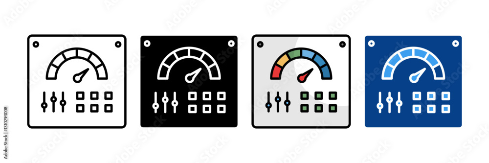 Control Panel Icon Set Multiple Style Collection Control Panel Icon Set Multiple Style Collection