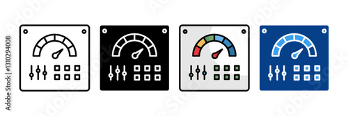 Control Panel  Icon Set Multiple Style Collection