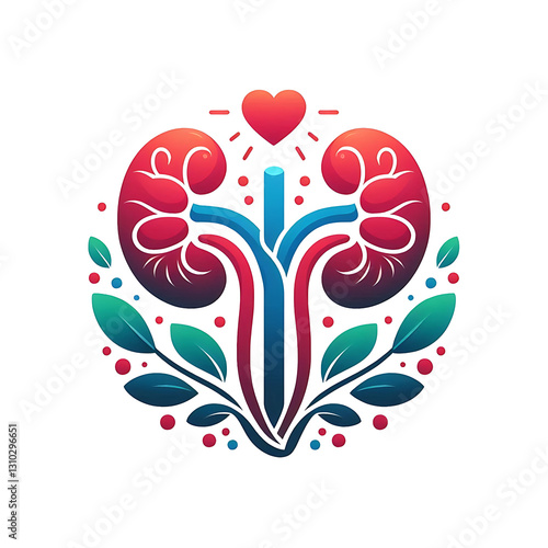 Kidney icon vector. Human kidney vector icon. Human kidneys anatomy on white background.generative ai
