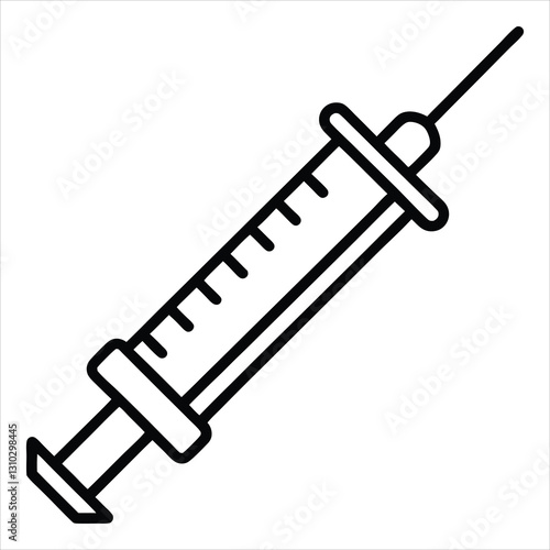 vaccine solid icon on white background