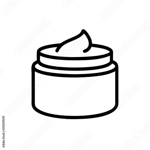 Jar of hair wax or pomade