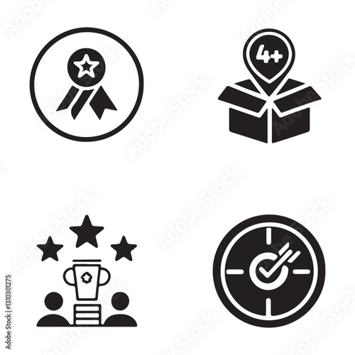 Customizable icon design bundle for digital platforms
