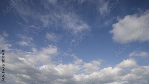 Living Sky: Dance of Clouds on a Clear Day