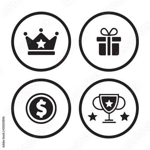 Customizable icon design bundle for digital platforms