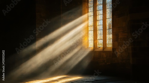 light going through a church window