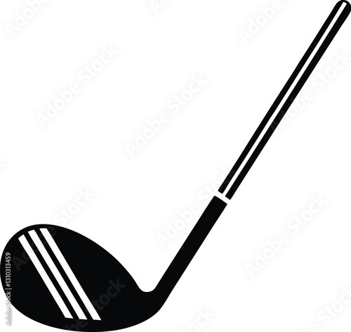  golf club silhouette icon, vector illustration 