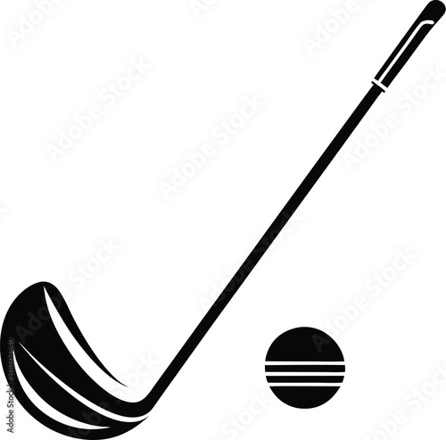 golf club silhouette icon, vector illustration 