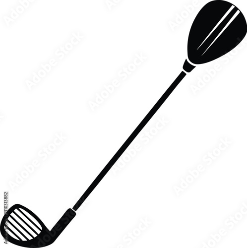  golf club silhouette icon, vector illustration 