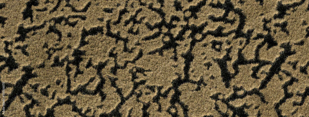 Light brown and black background from upholstery textile with wave abstract pattern, macro. Texture beige felt fabric. Light brown and black background from upholstery textile with wave abstract pattern, macro. Texture beige felt fabric.