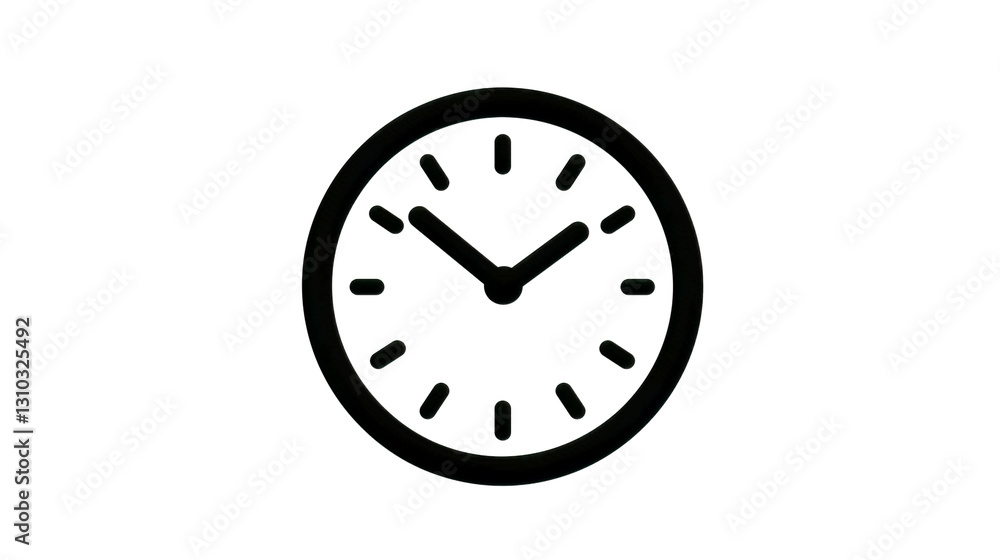 Minimalistic Clock Illustration with Simple Design and Clean Lines Minimalistic Clock Illustration with Simple Design and Clean Lines