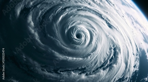 Mega Cyclone vu de l'espace photo