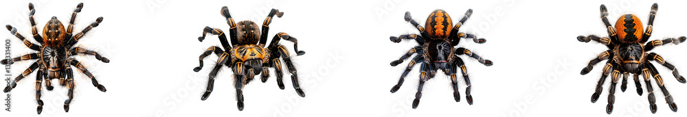 Spider on transparent background collection set Spider on transparent background collection set