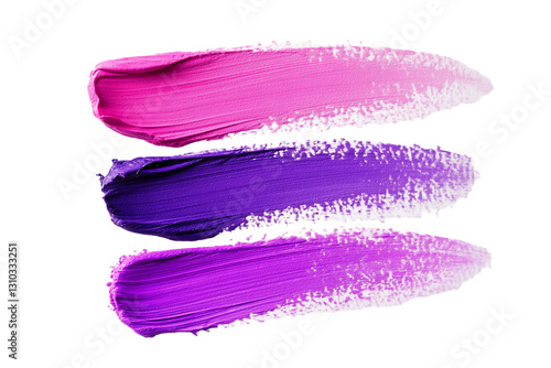 Wallpaper Mural Three vibrant pink and purple brushstrokes on a Transparent Background, PNG Torontodigital.ca