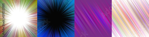 Abstract backgrounds with gradient stripes