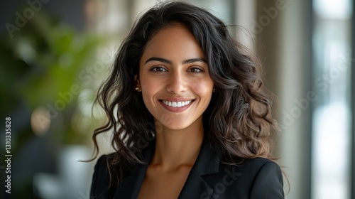 Wallpaper Mural Portrait of a Successful Businesswoman Inside a Modern Office – Confidence, Leadership, and Professionalism in a Corporate Setting Torontodigital.ca