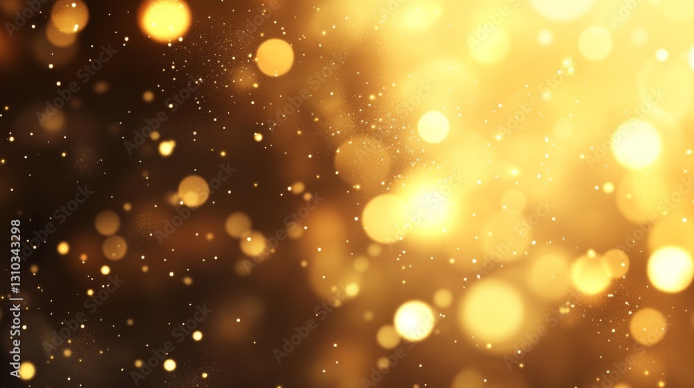 Golden bokeh background with shimmering light creating a festive atmosphere for celebrations Golden bokeh background with shimmering light creating a festive atmosphere for celebrations