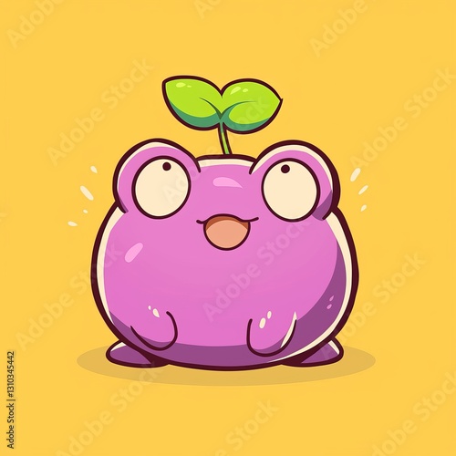 Cute Frog Character Illustration