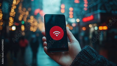 Obraz na płótnie Smartphone displaying a 