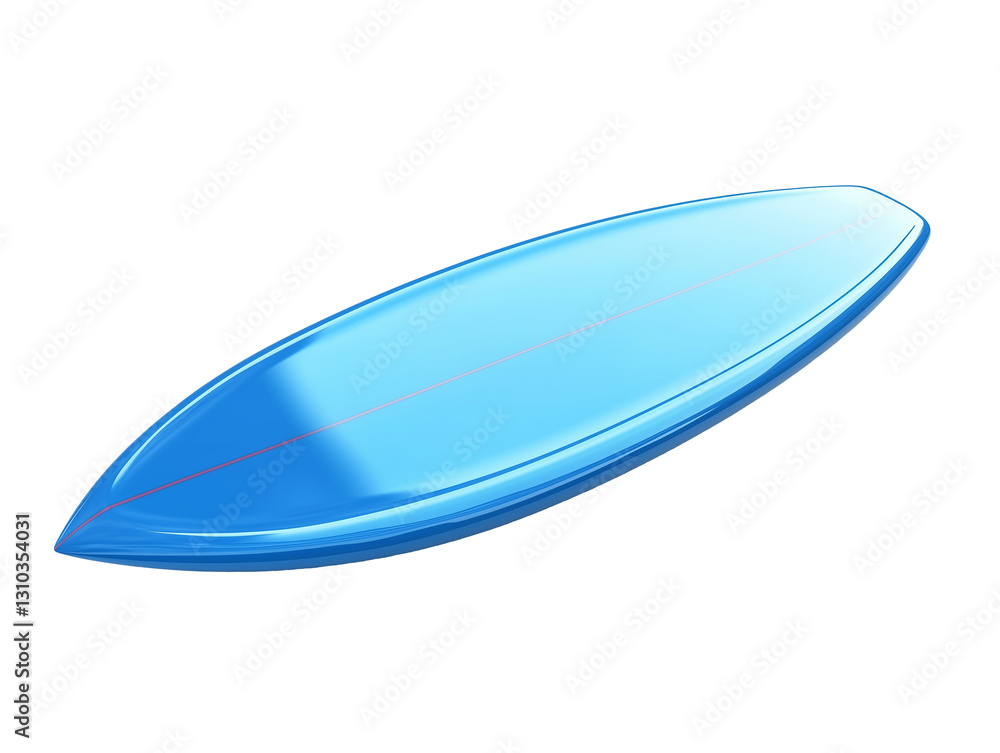 Sleek blue surfboard designed for optimal performance in ocean waves during morning surf sessions Sleek blue surfboard designed for optimal performance in ocean waves during morning surf sessions