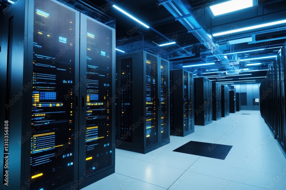 Exploring futuristic data center tech hub digital infrastructure high-tech environment innovative concept Exploring futuristic data center tech hub digital infrastructure high-tech environment innovative concept
