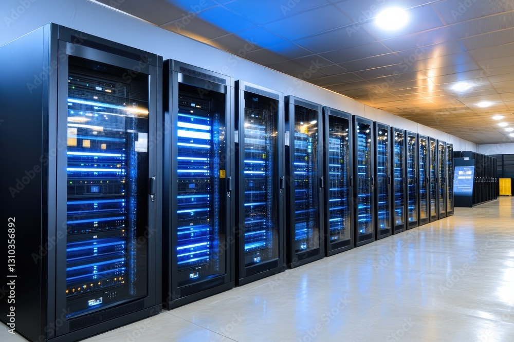 Transforming data management futuristic data center high-tech environment tech innovations Transforming data management futuristic data center high-tech environment tech innovations