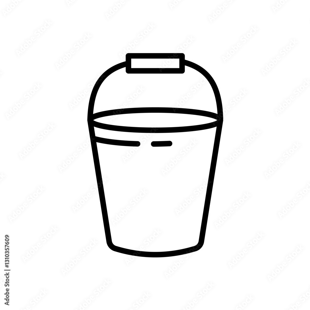 Bucket - simple vector icon Bucket - simple vector icon