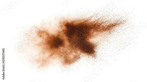 Dust explosion dynamics laboratory high-speed photograph controlled environment close-up visualizing chaos