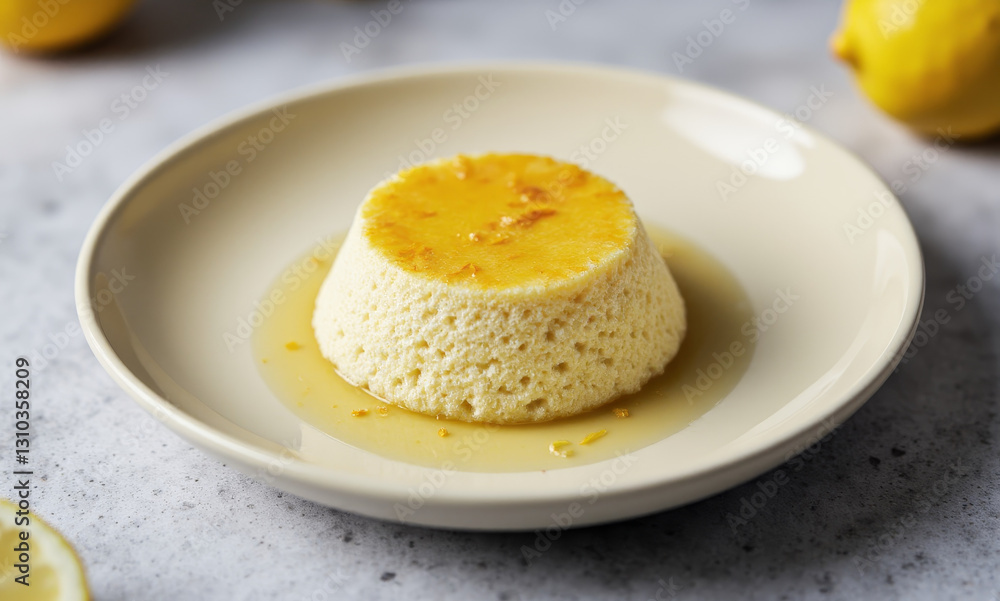 Fototapeta premium Lemon Sponge Pudding