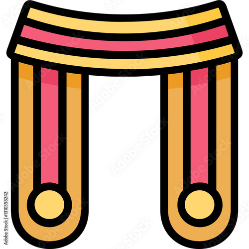 graduation shawl icon