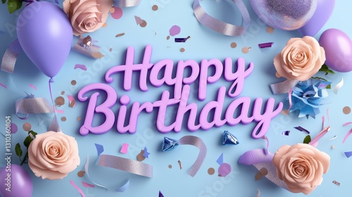 Celebrate elegantly festive birthday card event space greeting card design festive atmosphere close-up happy moments