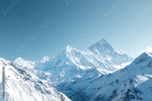Wallpaper Mural Majestic Snow-Capped Mountain Peaks Torontodigital.ca