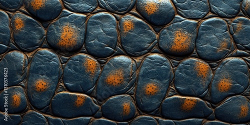 Crocodile skin texture with copy space. Close-up alligator pattern. Reptile scales. Crocodile leather texture. Realistic alligator skin. Crocodile design texture. Detailed crocodile skin close-up. 
