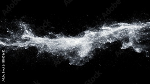 Wallpaper Mural A detailed view of a smoke cloud captured in black and white photography. Torontodigital.ca