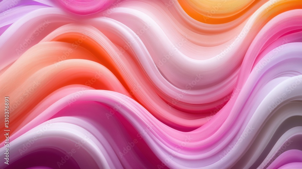 Fototapeta premium A vibrant abstract background featuring flowing wavy lines in various colors.