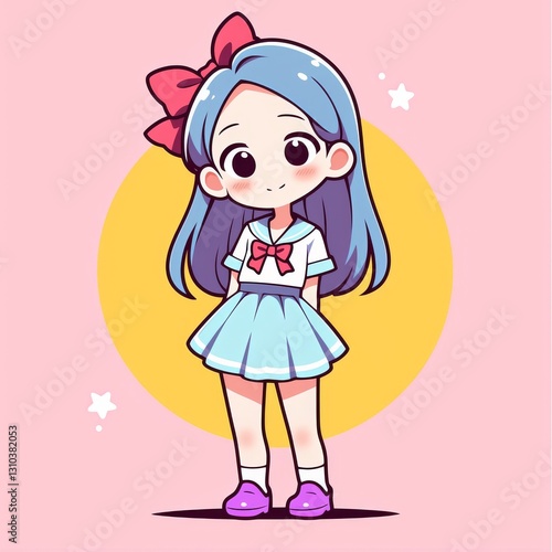 Kawaii Girl in School Uniform