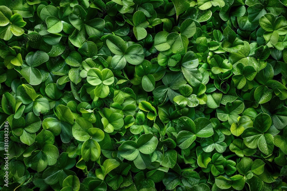 St. Patrick’s Day celebration captured in high-detail photography, featuring four-leaf shamrocks and vibrant clover leaves, framed by lush greenery for a stunning background. St. Patrick’s Day celebration captured in high-detail photography, featuring four-leaf shamrocks and vibrant clover leaves, framed by lush greenery for a stunning background.