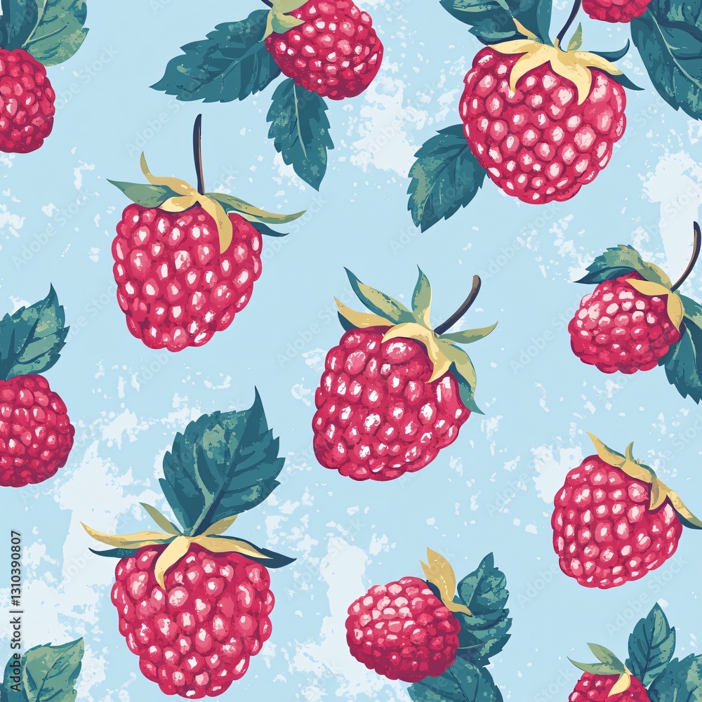 Professional Raspberry Pattern for Cute Summer Prints Professional Raspberry Pattern for Cute Summer Prints