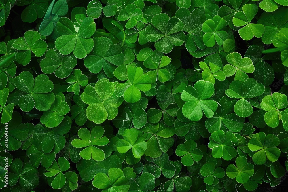 An expanse of four-leaf clovers symbolizing luck, prosperity, and the beauty of nature’s intricate foliage An expanse of four-leaf clovers symbolizing luck, prosperity, and the beauty of nature’s intricate foliage