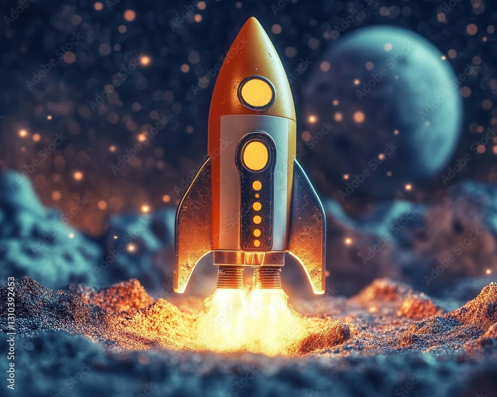 Obraz premium A startup leveraging digital marketing to dominate a microniche and outperform larger competitors, Niche Markets, Innovative and datadriven
