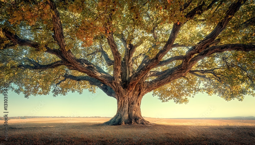 Naklejka premium autumn in the park