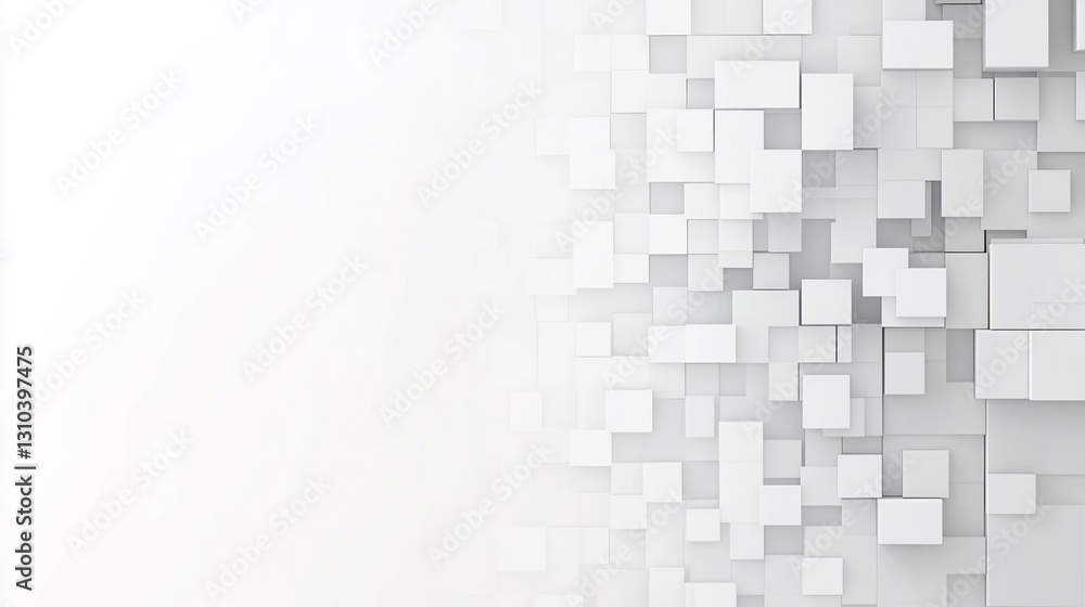 Abstract White Cube Texture Background Abstract White Cube Texture Background